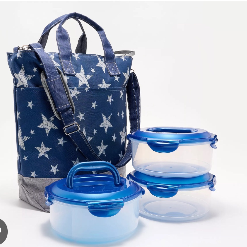 Lock n Lock Insulated Star Tote with Containers